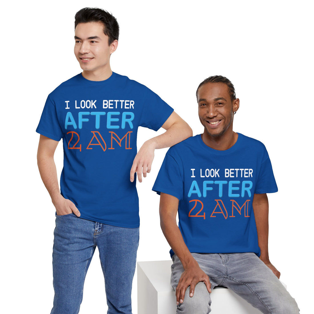 I Look Better After 2 AM Unisex Heavy Cotton Tee