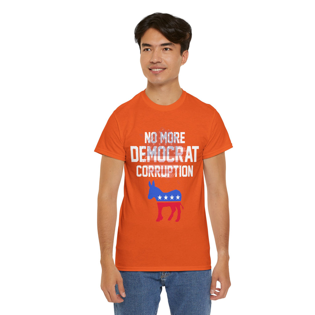 No More Democrat Corruption Unisex Heavy Cotton Tee