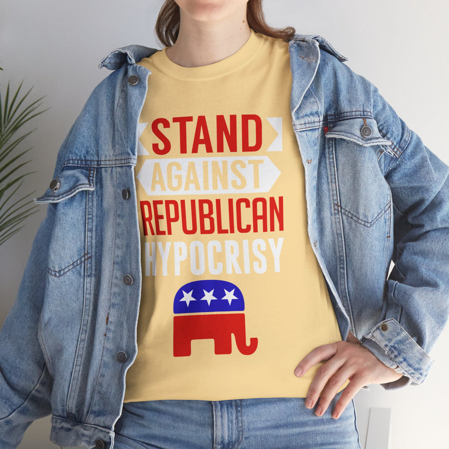 Stand Against Republican Hypocrisy Unisex Heavy Cotton Tee