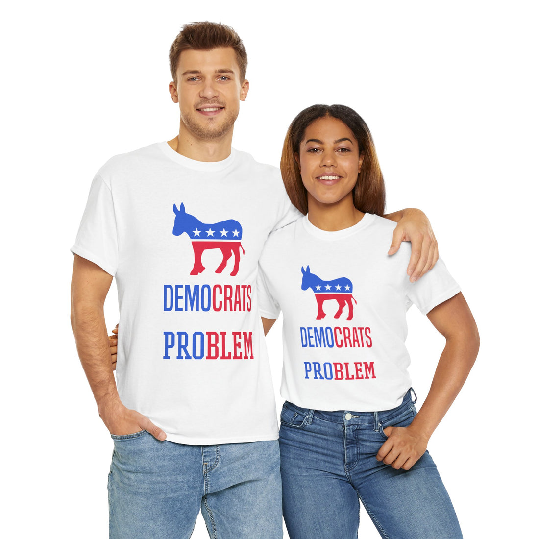 Democrats The Real Problem Unisex Heavy Cotton Tee