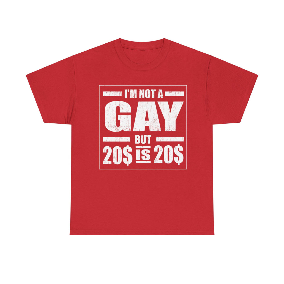 I'M Not Gay But Is 20 20 Unisex Heavy Cotton Tee