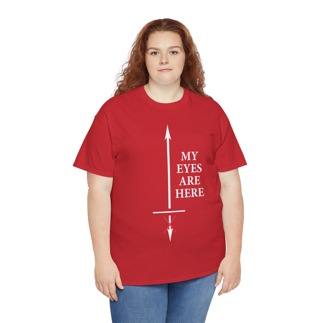 My Eyes Are Here Unisex Heavy Cotton Tee