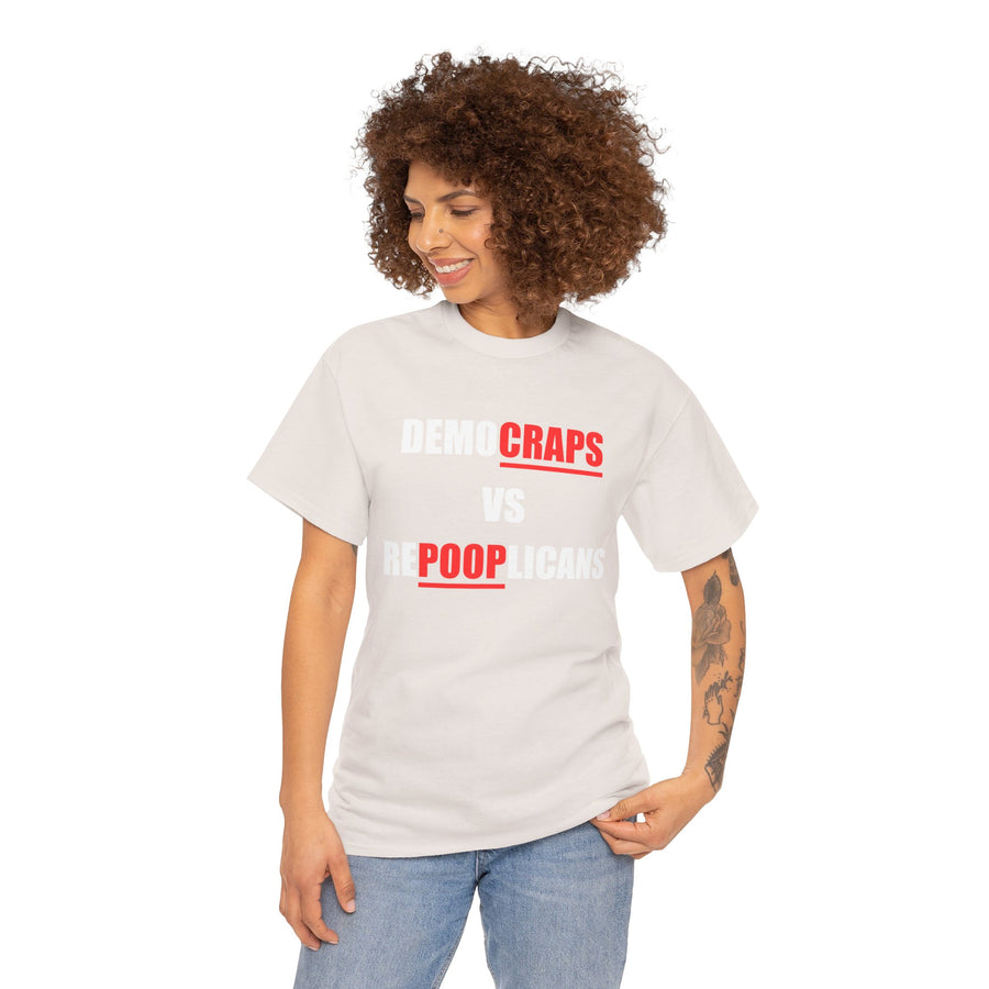 Democraps VS Repooplican Unisex Heavy Cotton Tee