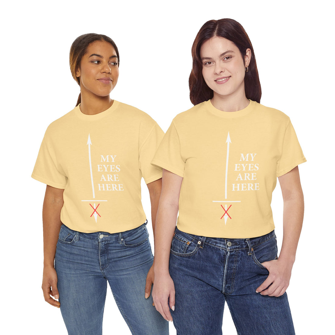 My Eyes Are Here Unisex Heavy Cotton Tee