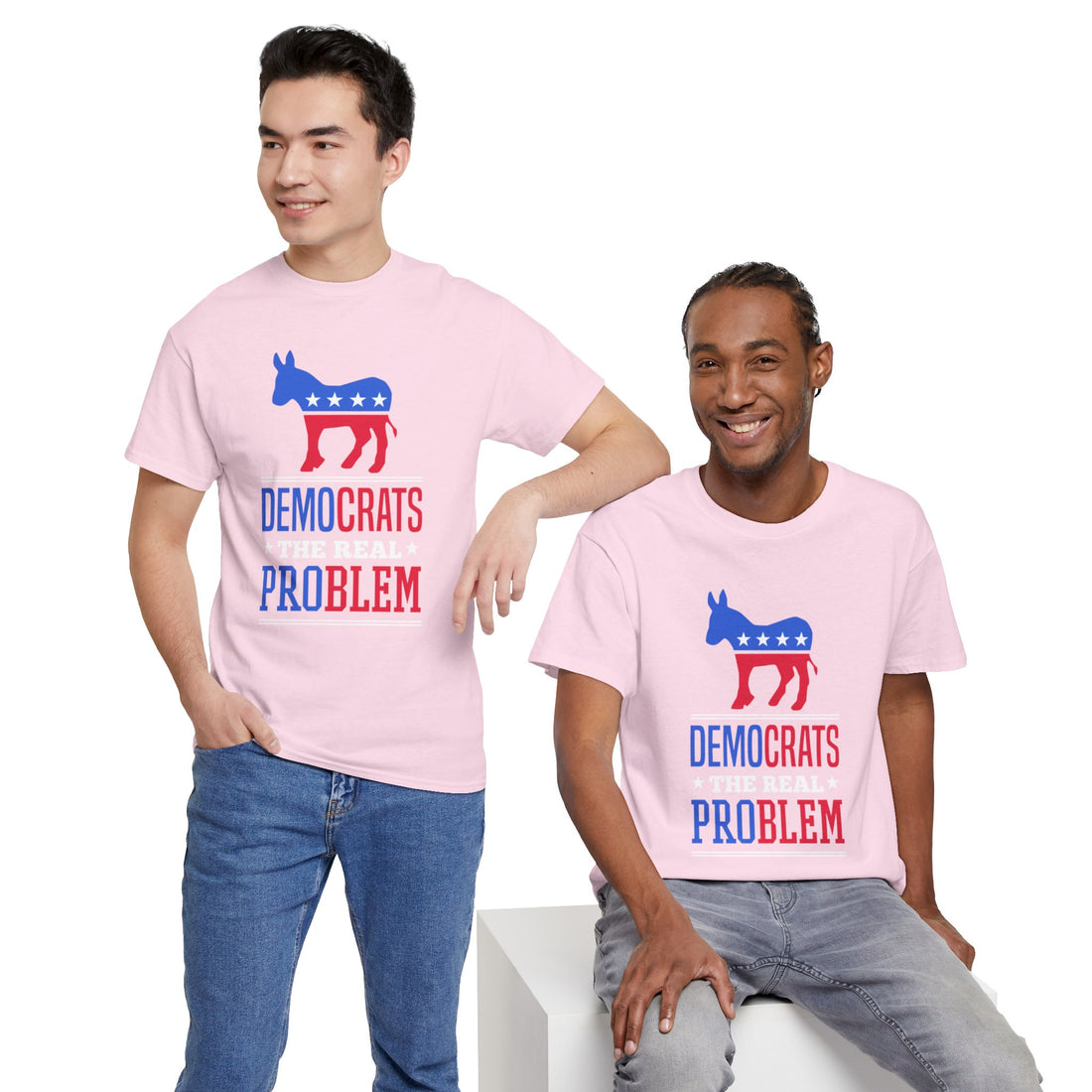 Democrats The Real Problem Unisex Heavy Cotton Tee
