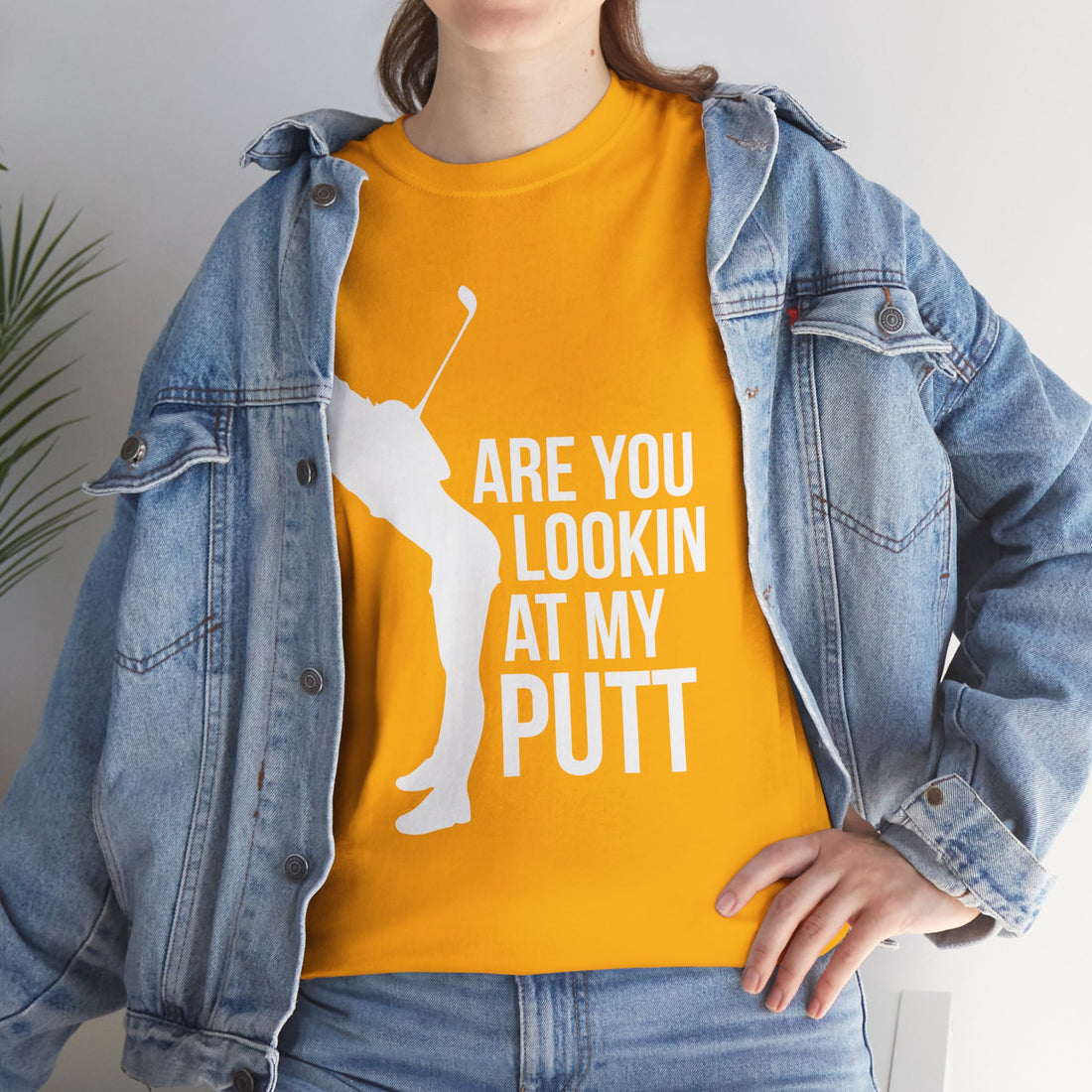Are You Lookin At My Putt Unisex Heavy Cotton Tee