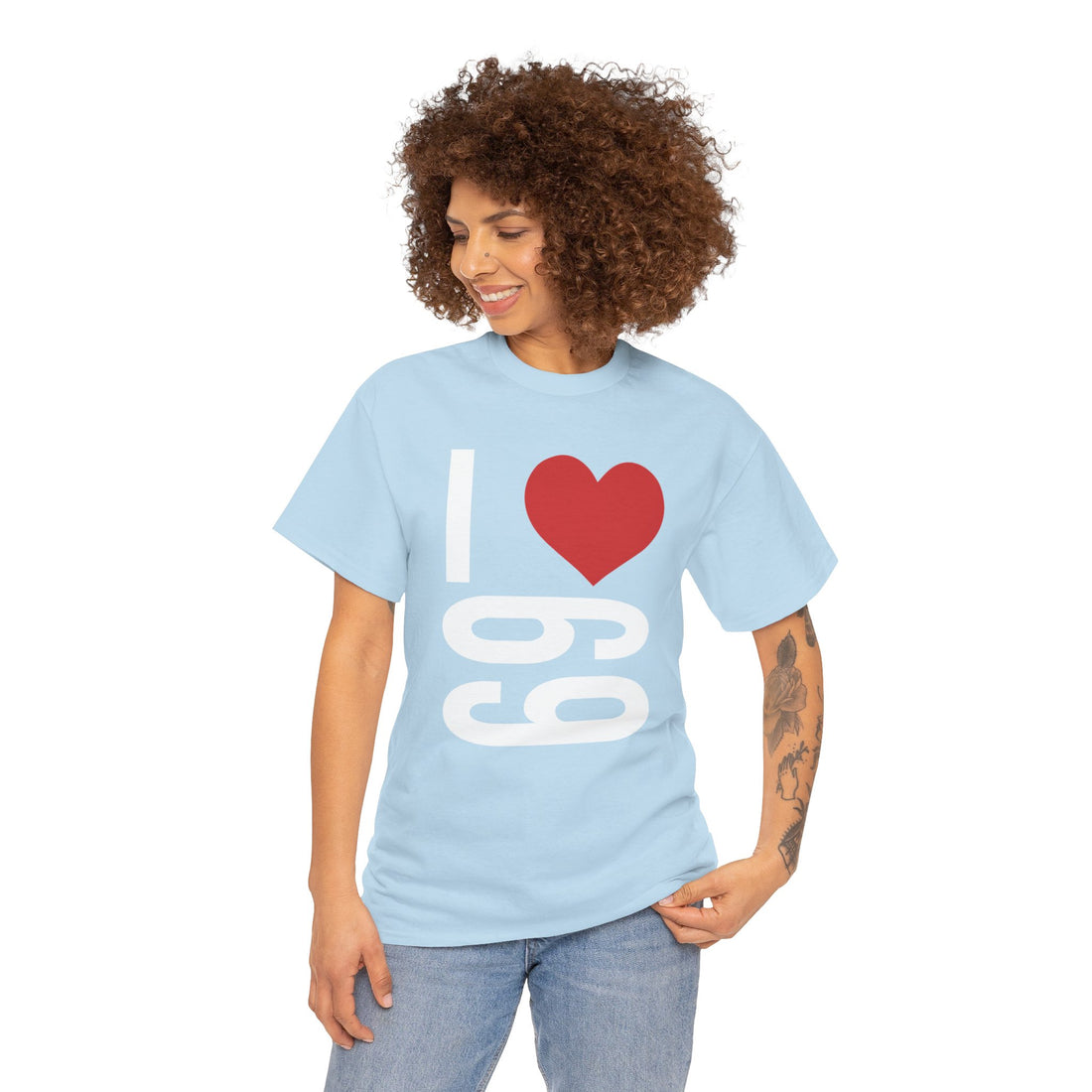 I Love 69 Unisex Heavy Cotton Tee