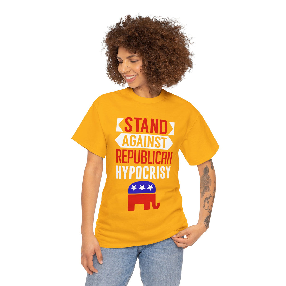 Stand Against Republican Hypocrisy Unisex Heavy Cotton Tee