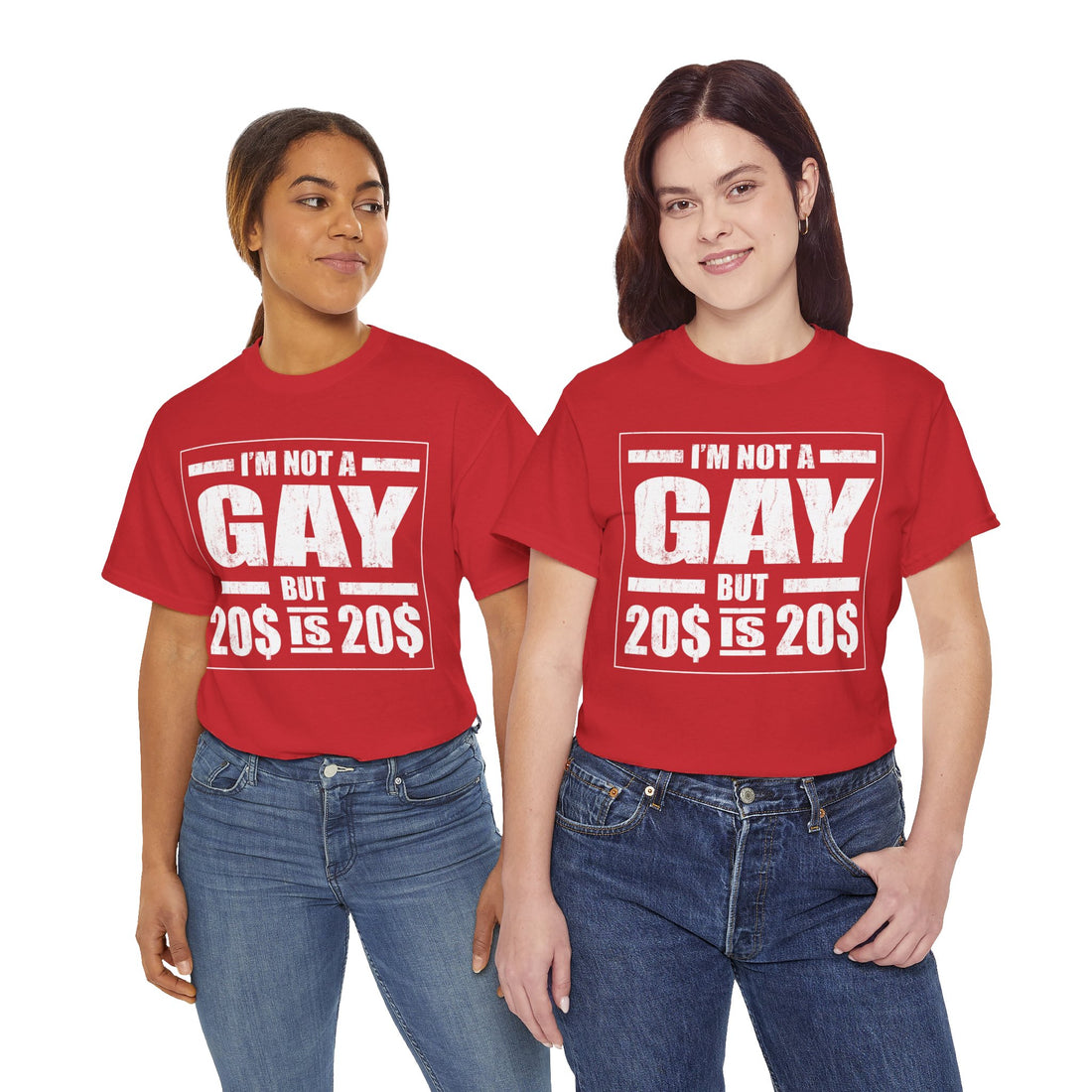 I'M Not Gay But Is 20 20 Unisex Heavy Cotton Tee