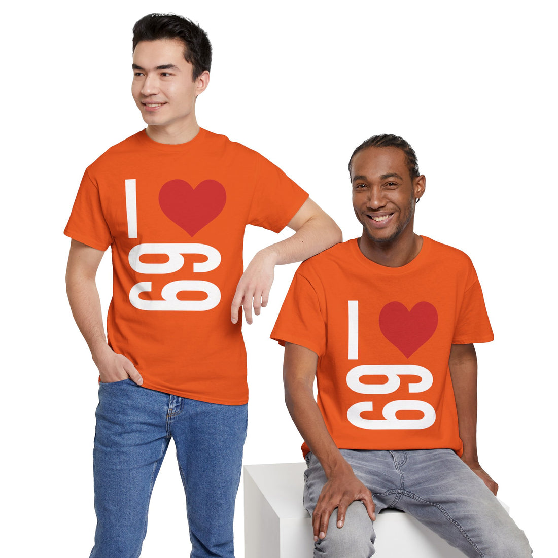I Love 69 Unisex Heavy Cotton Tee