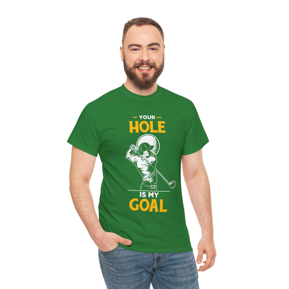 Your Hole Is My Goal Unisex Heavy Cotton Tee