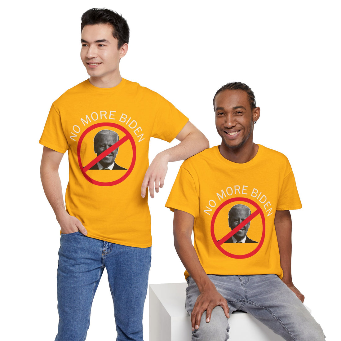 No More Biden Unisex Heavy Cotton Tee