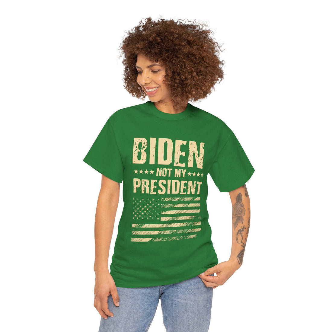 Biden Not My President Unisex Heavy Cotton Tee