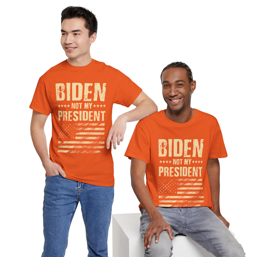 Biden Not My President Unisex Heavy Cotton Tee
