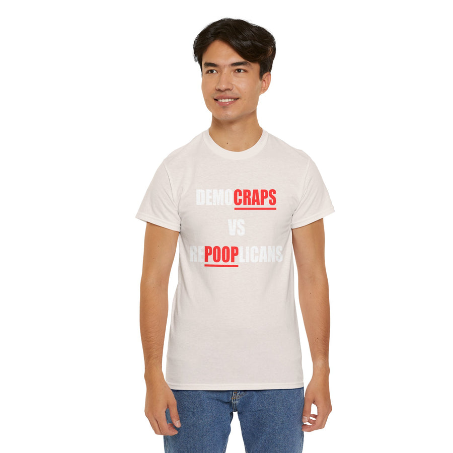 Democraps VS Repooplican Unisex Heavy Cotton Tee