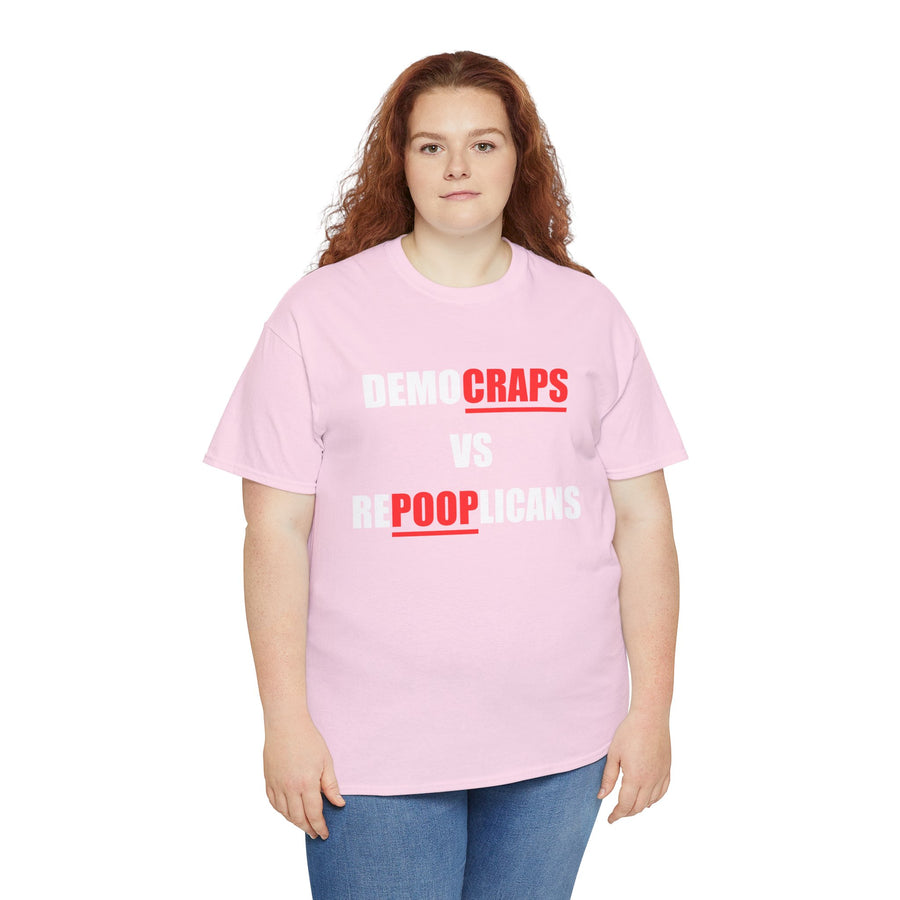 Democraps VS Repooplican Unisex Heavy Cotton Tee