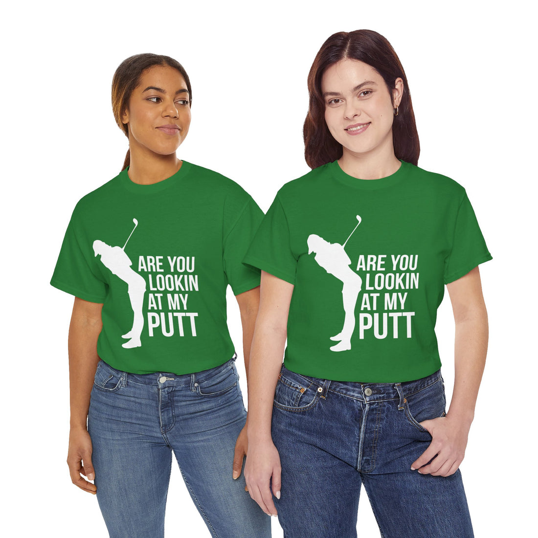 Are You Lookin At My Putt Unisex Heavy Cotton Tee